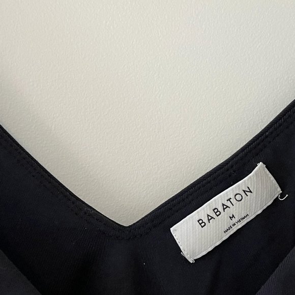 BABATON black vneck body suit - Picture 3 of 3